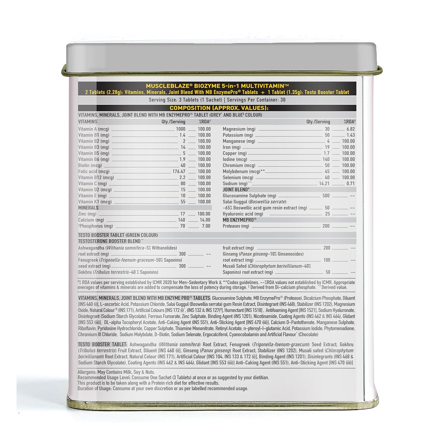 Biozyme Daily Multivitamin 5 in 1 view 2