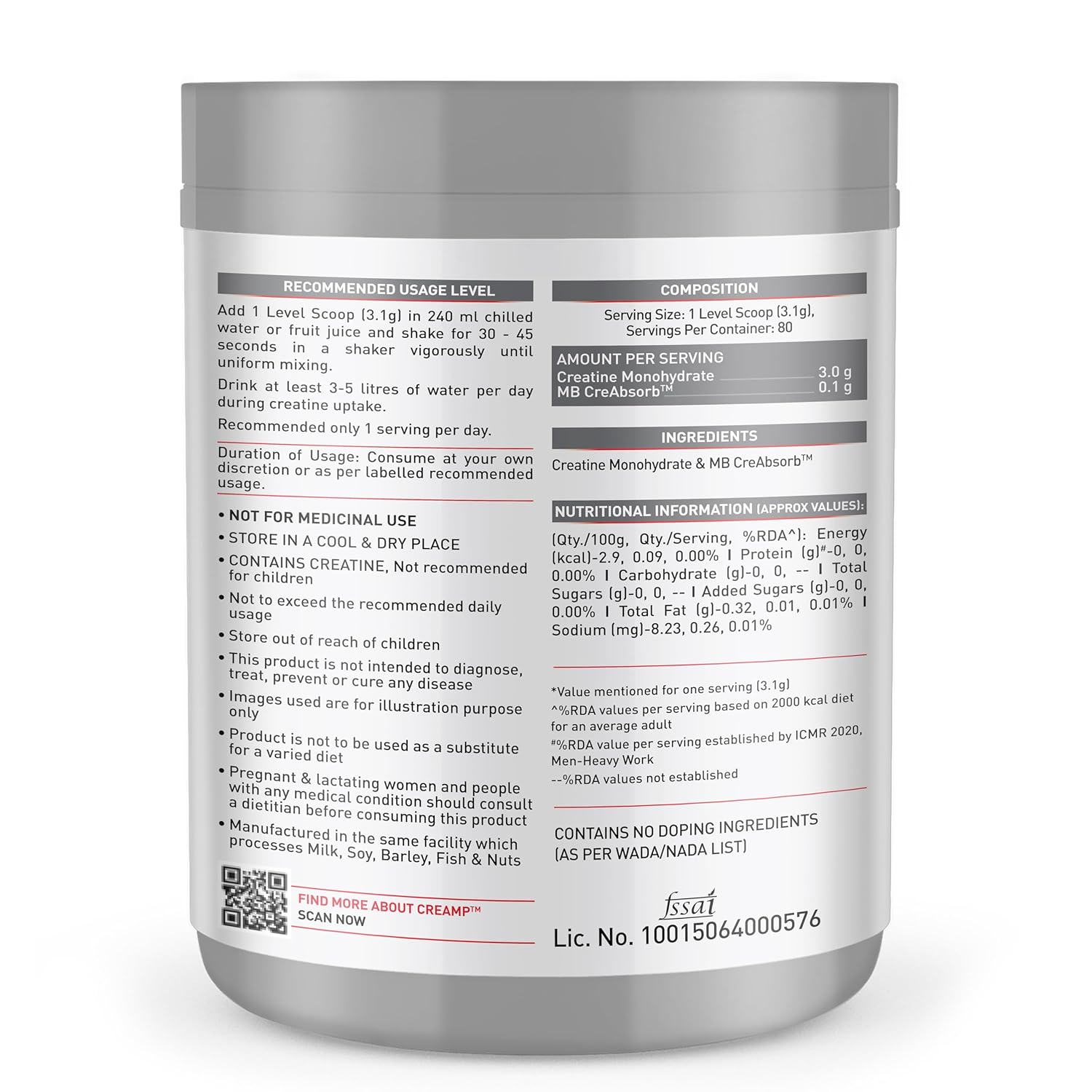 Creatine Monohydrate view 3