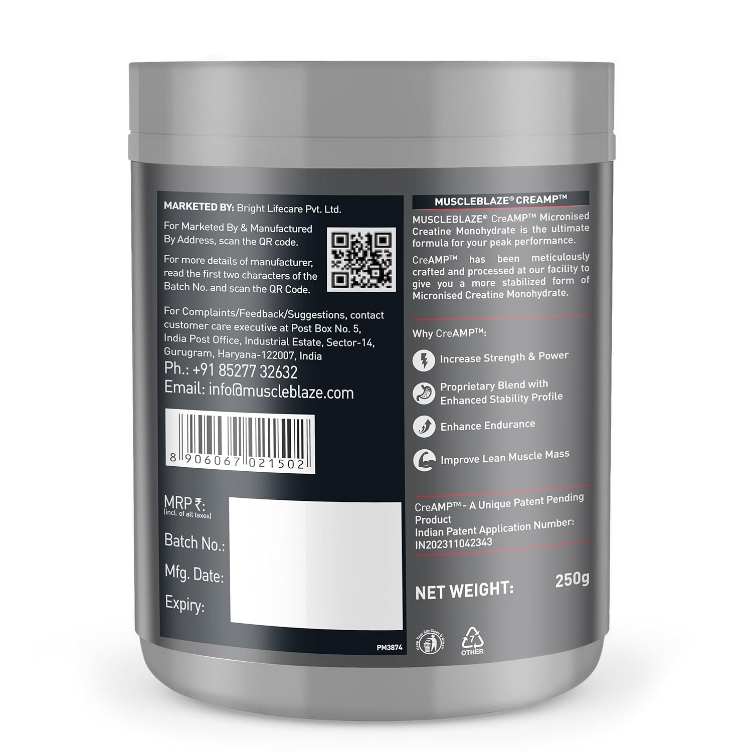 Creatine Monohydrate view 2