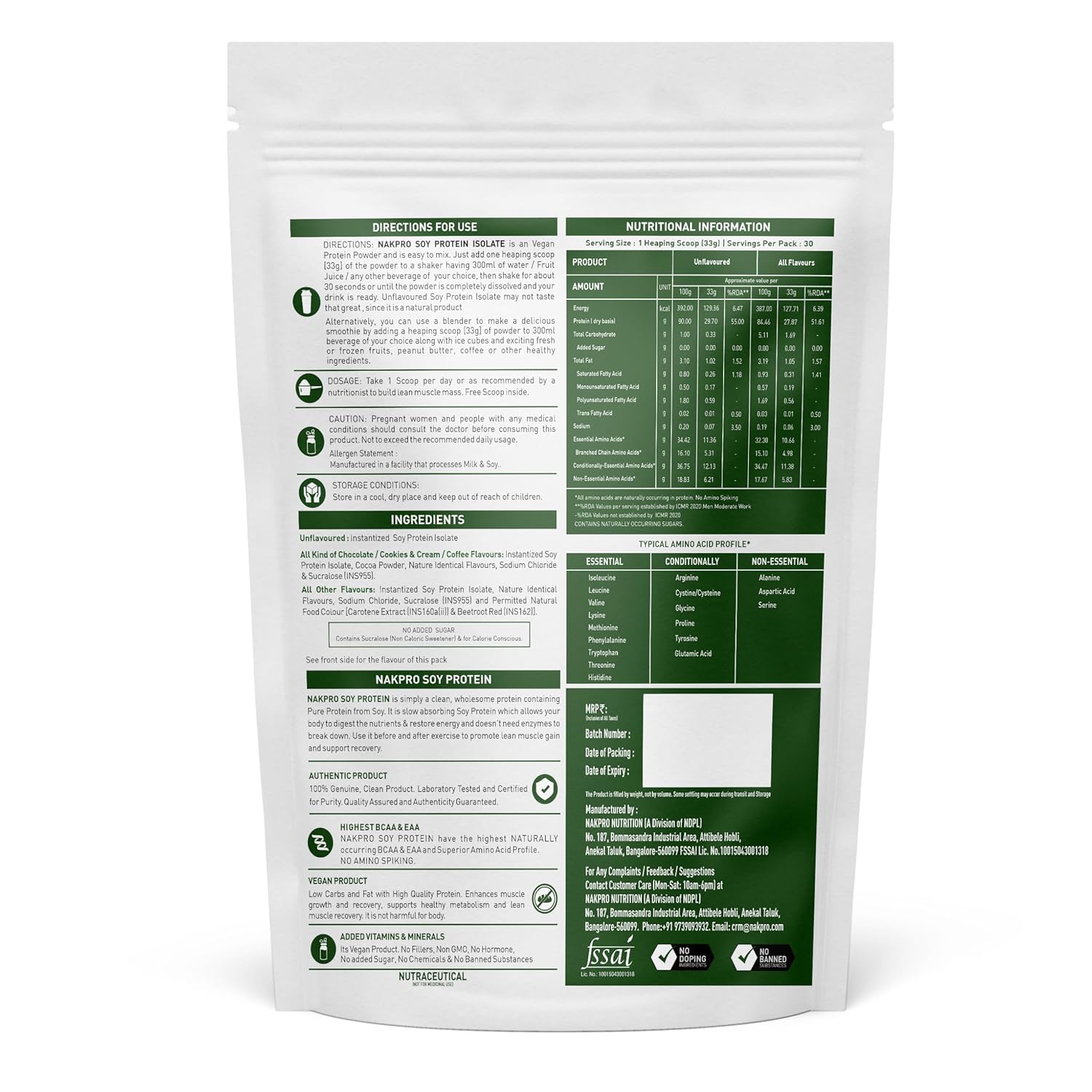 Vegan Platinum Soy Protein Isolate view 2